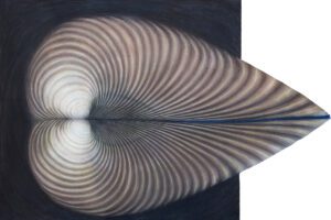 "KRITIČNA CRTA" 120x180cm, ugljen i pastel na papiru