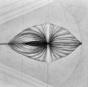 "PUTOPIS" 30x30,22x22,15x15cm,  ugljen i grafit na papiru, (triptih)